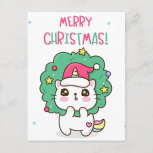 Christmas Cat Postcard