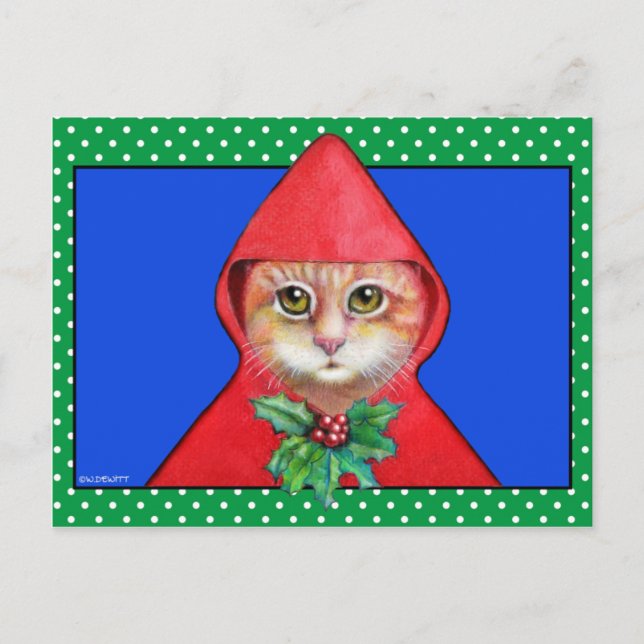 Christmas Cat Postcard (Front)
