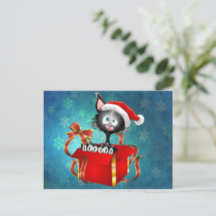 Christmas Cat Postcard
