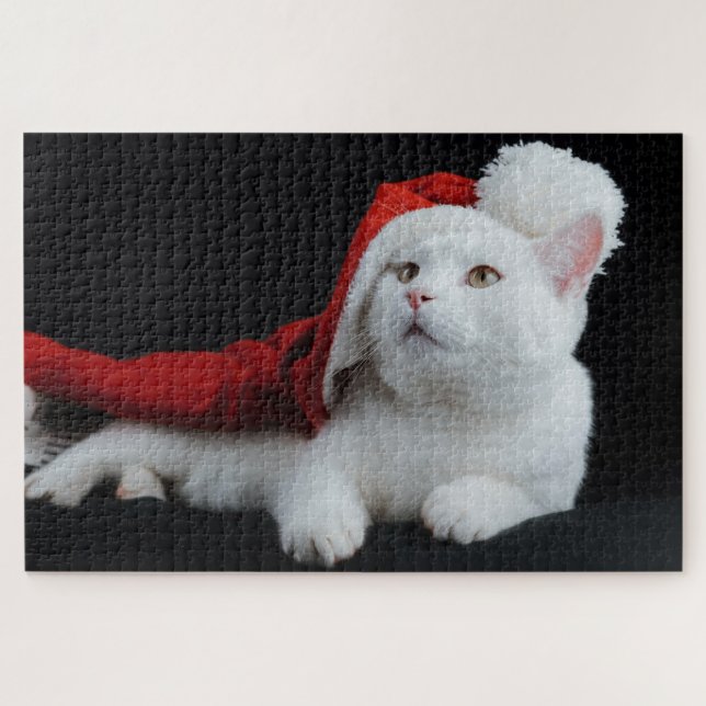 Christmas Cat Puzzle (Horizontal)