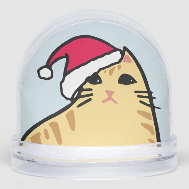 CHRISTMAS CAT SNOW  SNOWGLOBE (Front)
