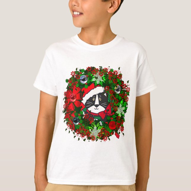 Christmas Cat T-Shirt (Front)