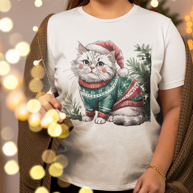 Christmas Cat T-Shirt (Christmas Cat Tee)