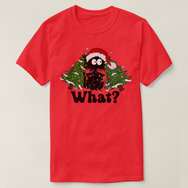 Christmas Cat T-Shirt (Design Front)