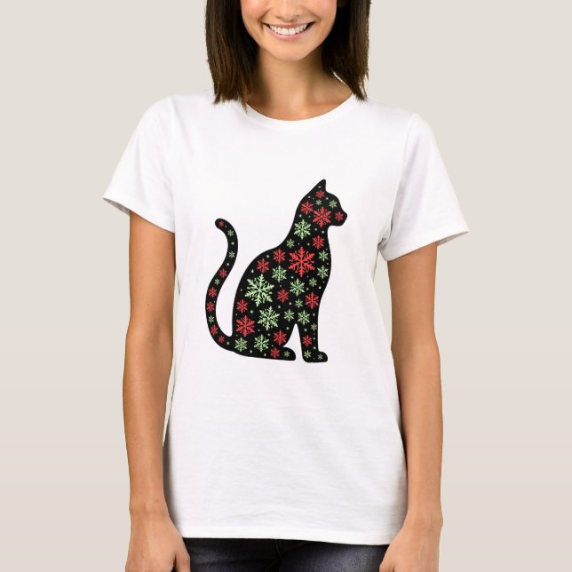 Christmas Cat T-Shirt (Front)