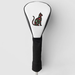 Christmas Cat T-Shirt Golf Head Cover