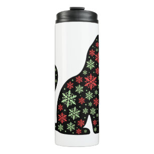 Christmas Cat T-Shirt Thermal Tumbler