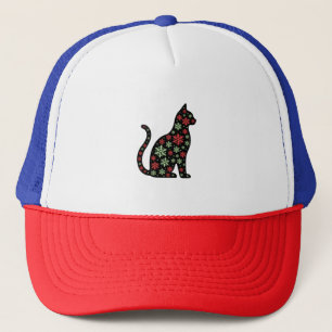 Christmas Cat T-Shirt Trucker Hat