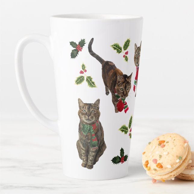 Christmas Cat Tall Mug (In Situ)