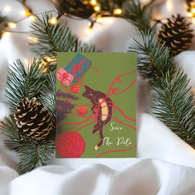 Christmas Cat Tangle – Festive Kitty Playtime Save The Date (Creator Uploaded)