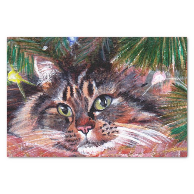 Christmas Cat Tissue Paper (Front)