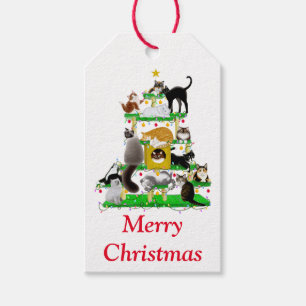 Christmas Cat Tree Gift Tags