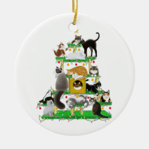 Christmas Cat Tree Ornament