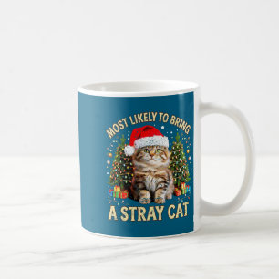 Christmas Cat With Santa Hat Holiday Funny Xmas Pa Coffee Mug