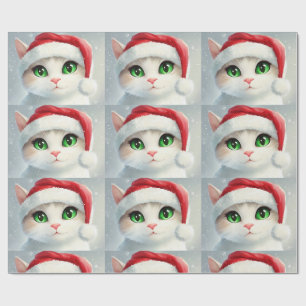Christmas Cat Wrapping Paper