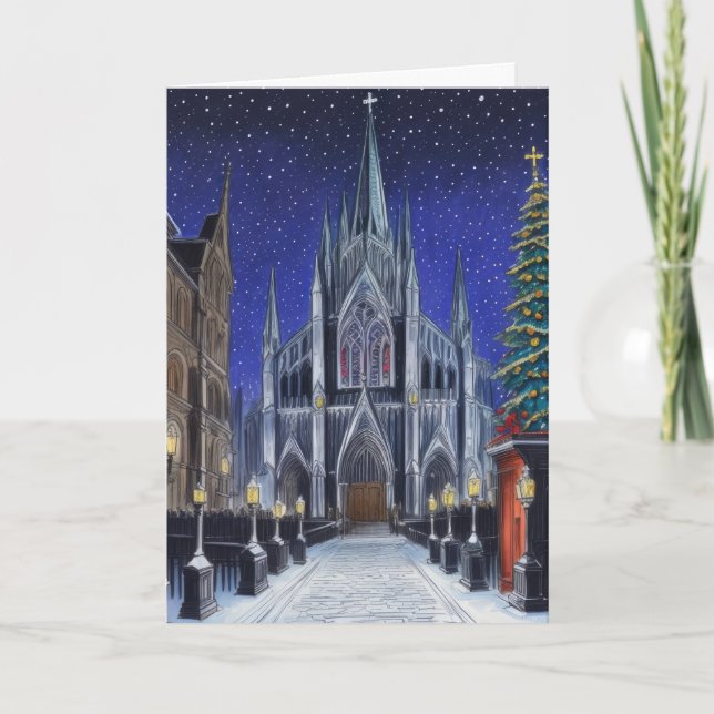 Christmas Cathedral Holiday Card (Front)