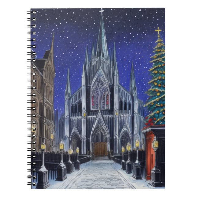 Christmas Cathedral Notebook (Front)