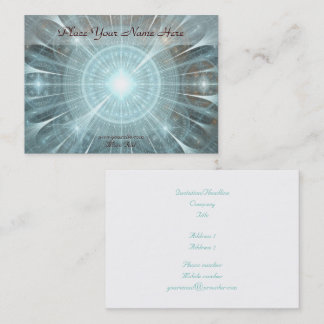Christmas Cathedral Window Business Card