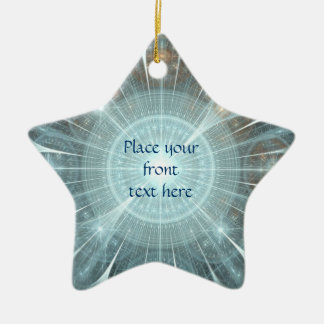 Christmas Cathedral Window Ceramic Tree Decoration