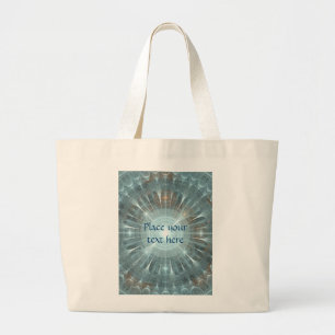 Christmas Cathedral Window Large Tote Bag