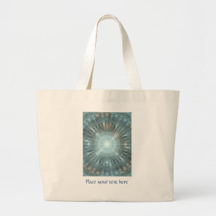 Christmas Cathedral Window Large Tote Bag