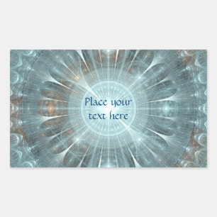 Christmas Cathedral Window Rectangular Sticker