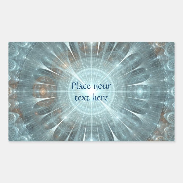 Christmas Cathedral Window Rectangular Sticker (Front)