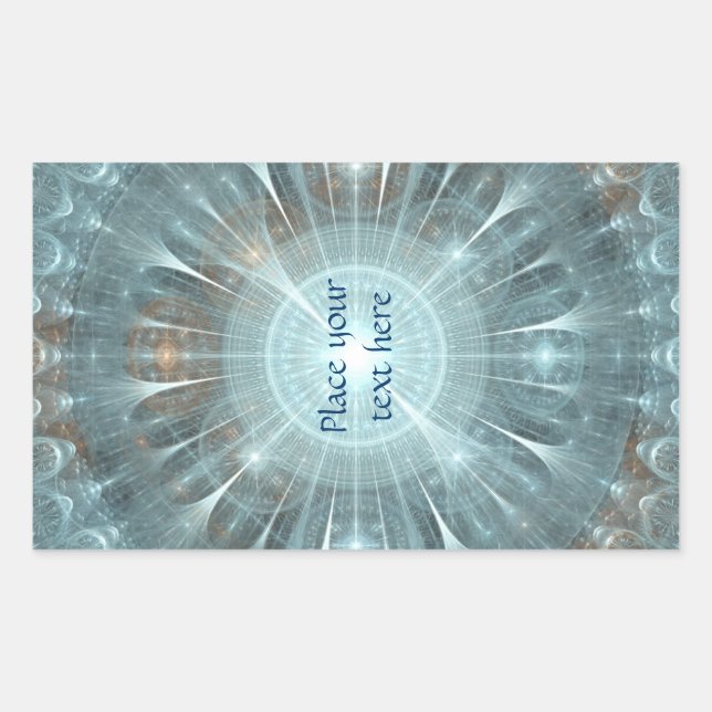 Christmas Cathedral Window Rectangular Sticker (Front)