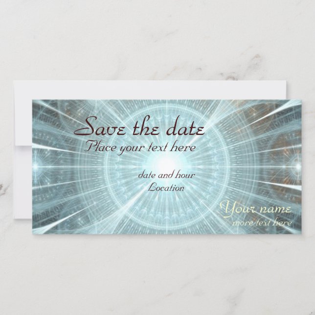 Christmas Cathedral Window Save The Date (Front)