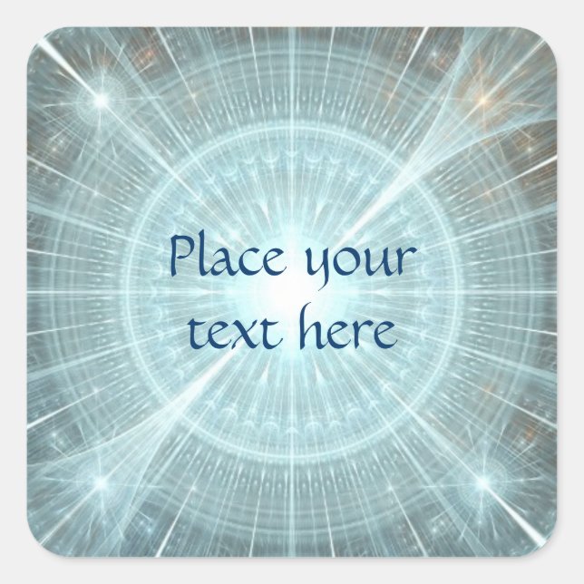 Christmas Cathedral Window Square Sticker (Front)