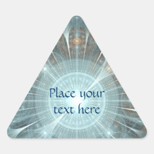 Christmas Cathedral Window Triangle Sticker
