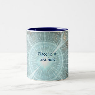Christmas Cathedral Window Two-Tone Coffee Mug