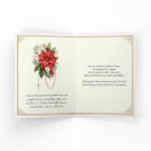 Christmas Catholic Gold Cross Poinsettias