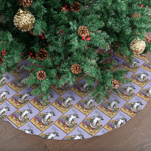 Christmas Catnip Cat Brushed Polyester Tree Skirt (Creator Uploaded)