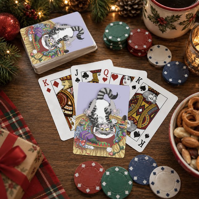 Christmas Catnip Cat Playing Cards (Creator Uploaded)