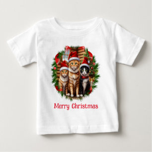 Christmas Cats Baby T-Shirt