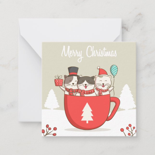 Christmas Cats Card (Front)