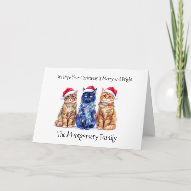 Christmas Cats Card (Front)