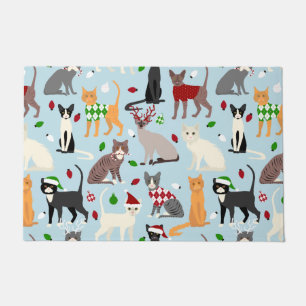 Christmas Cats Doormat