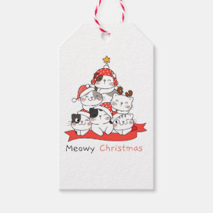 Christmas Cats Gift Tags