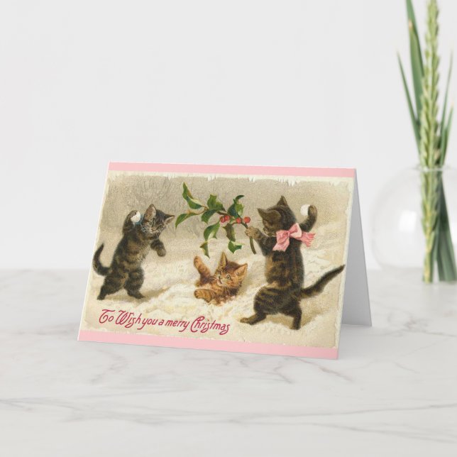 Christmas Cats Holiday Card (Front)