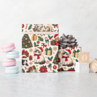 Christmas Cats Holiday Wrapping Paper