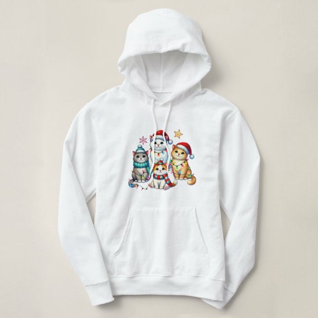 Christmas Cats Hoodie (Design Front)