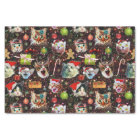 Christmas Cats in Space Galaxy Stars Funny Holiday