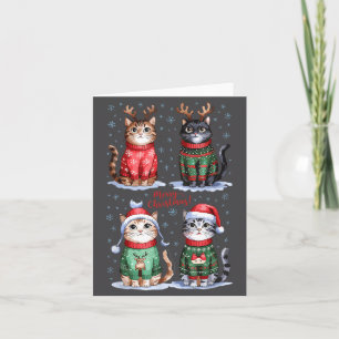 Christmas Cats _ Merry Christmas Cats Graphic Card