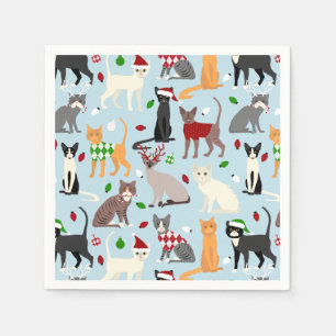 Christmas Cats Napkins