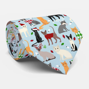 Christmas Cats Neck Tie