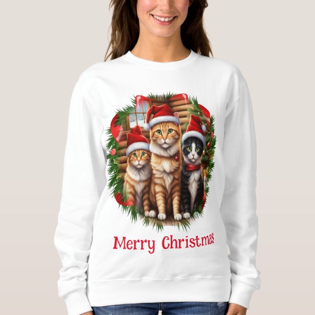 Christmas Cats Sweatshirt (Front)
