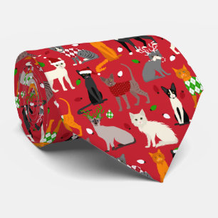 Christmas Cats Tie