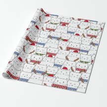 Christmas Cats Wrapping Paper